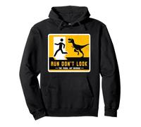Run Don't Look The Fossil Got Revenge Matching Dinosaur Sign Pullover Hoodie