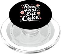 Run Fast. Eat Cake Motivation, Fitness, Cake PopSockets PopGrip for MagSafe