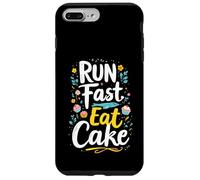 RUN Fast Eat Cake Typography Case for iPhone 7 Plus/8 Plus