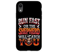 RUN FAST OR THE SHEPHERD WILL CATCH YOU Dog Lovers Case for iPhone XR
