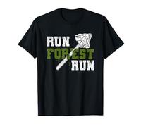 Run Forest Run - Lumberjack Chainsaw & Logger Woodsman T-Shirt