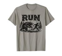 Run Funny Bear Chase Meme Survival Running Men T-Shirt
