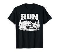Run Funny Bear Chase Meme Survival Running Men T-Shirt