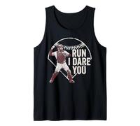 Run I Dare You Baseball Catcher Baseball Player Baseball Tank Top