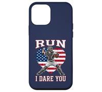 Run I Dare You Vintage Baseball Catcher Funny Boys Case for iPhone 12 mini
