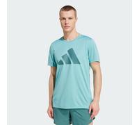 adidas Men's Run It Stripes Tee, Mint ton, XL