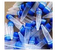 Run Ken 100pcs, 1.5ml Screw Cap Skirted Centrifuge Tube For Lab Experiment Plastic Centrifugal Freezing Tube