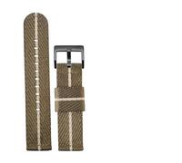 Run Ken 18mm 20mm 22mm 24mm Soft Canvas Watchband Compatible With Timex No. 5 Solar Nylon Strap Watch Double-layer Canvas Strap(Color 08 BK,20mm)