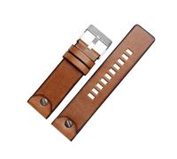 Run Ken 24mm 26mm Genuine Leather Bracelet Compatible With Diesel DZT2002 DZ7408 DZ4476 DZ4343 Watch Strap Brown Watchband Retro Wristwatches Band