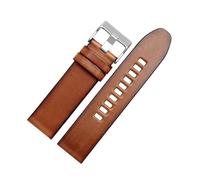 Run Ken 24mm 26mm Genuine Leather Bracelet Compatible With Diesel DZT2002 DZ7408 DZ4476 DZ4343 Watch Strap Brown Watchband Retro Wristwatches Band