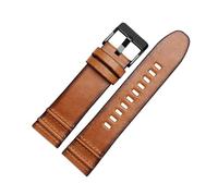 Run Ken 24mm 26mm Genuine Leather Bracelet Compatible With Diesel DZT2002 DZ7408 DZ4476 DZ4343 Watch Strap Brown Watchband Retro Wristwatches Band