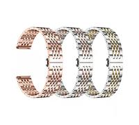 Run Ken 316L Stainless Steel Watch Strap 10MM 12MM 14MM 16MM 18MM 20MM 22MM 24MM Watch Band Compatible With Smart Watch(ROSE GOLD,24mm)
