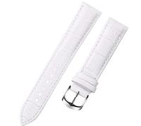 Run Ken 8 10 12 14 15 16 17 18 19 20 Mm Genuine Leather Watchband Watch Belt Strap Wristwatches Band Female Red White Black(White,14mm)