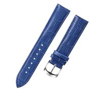 Run Ken 8 10 12 14 15 16 17 18 19 20 Mm Genuine Leather Watchband Watch Belt Strap Wristwatches Band Female Red White Black(Blue,15mm)