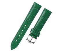 Run Ken 8 10 12 14 15 16 17 18 19 20 Mm Genuine Leather Watchband Watch Belt Strap Wristwatches Band Female Red White Black(Green,20mm)