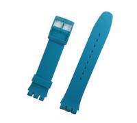 Run Ken Black Watchband Compatible With Swatch Strap Buckle Compatible With SWATCH Silicone Watch Band 17mm 19mm 20mm Rubber Strap16MM Watch Accessories(Gray,16mm)