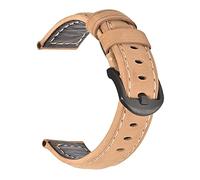 Run Ken Fashion Oil Wax Genuine Leather Watch Band 19mm 20mm 21mm 22mm 23mm 24mm Watch Straps Watchbands Belt Brown Blue Black(Crazy horse brown1-B,23mm)