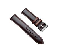 Run Ken Genuine Leather Band 18mm 20mm 22mm 24mm 26mm Vintage Cowhide Watch Strap Quick Release Bracelet Universal Smartwatch Wristband(Dark Brown,26mm)