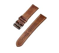 Run Ken Handmade Brown Leather Watchband 20 22 18MM Soft Antique Style First Layer Leather Strap For Men And Women(D color,18mm)