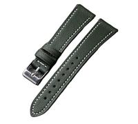Run Ken Handmade Goatskin Delicate Watchband 18 19 20 21 22MM Soft Quick Release Leather Men's Bracelet, Vintage(Green,20mm)