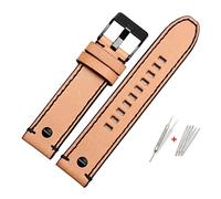 Run Ken Italian Leather Watchband Compatible WithDiesel DZT2002 DZ7314 7406 4471 7332 4476 Strap Brown 22mm 24mm 26mm Bracelet Men Retro Wristband(02-black buckle,28mm)