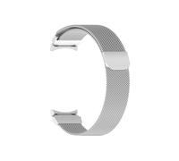 Run Ken Magnetic Strap Compatible With Samsung Watch 4 5 40mm 44mm Compatible With Watch4 Classic 42mm 46mm Band No Caps Metal Loop Bracelet(Silver Strap)