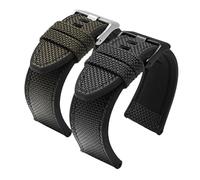 Run Ken Nylon Watchband Compatible With Diesel DZ4500 DZ4506 DZ7420 Original 1:1 Nylon Canvas Silicone Bottom Outdoor Watch Strap 24mm 26mm 28mm(Black black,24mm)