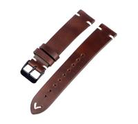 Run Ken Oil Wax Leather Watch Strap 18mm 19mm 20mm 22mm Vintage Black Blue Brown Available Handmade Watchband(Vintage brown 2,18mm)
