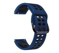 Run Ken Quick Release 20mm Sport Silicone Strap Compatible With Garmin Forerunner 55 245 645 Music/Vivoactive 3/Venu Watch Band Wristband Bracelet(Midnight blue Black)