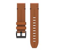 Run Ken Quick Release Easyfit Leather Strap Compatible With Garmin Fenix 7X 7 Tactix Delta Band Compatible With Fenix6 6X Pro Fenix 5 5X Plus Epix Watchbands(Brown,For Fenix 5X 5X Plus)