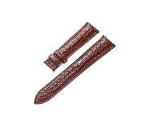 Run Ken Real Alligator Watch Strap Genuine Leather Bands For Men Or Women Accessories 12-24mm （Not Included Buckle）(Brown,22mm)