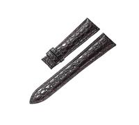 Run Ken Real Alligator Watch Strap Genuine Leather Bands For Men Or Women Accessories 12-24mm （Not Included Buckle）(Deep Brown,19mm)