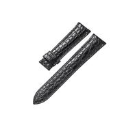 Run Ken Real Alligator Watch Strap Genuine Leather Bands For Men Or Women Accessories 12-24mm （Not Included Buckle）(Black,23mm)