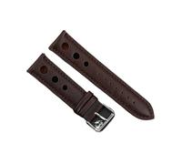 Run Ken Solid Color Watchband Genuine Leather Hand-Stitching Vintage Strap Compatible With Rolex Watch Watchbands Strap 18mm 20mm 22mm 24mm For Men(Coffee,22mm)
