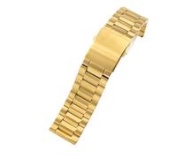 Run Ken Solid Stainless Steel Watch Strap Compatible With Diesel Dz7256 Dz7291 Dz7257 Watchband Belt 22 24 26 28 30mm(Golden-three beads,30mm)