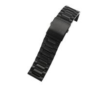 Run Ken Solid Stainless Steel Watch Strap Compatible With Diesel Dz7256 Dz7291 Dz7257 Watchband Belt 22 24 26 28 30mm(Black-three beads,24mm)