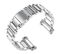 Run Ken Stainless Steel Classic Bracelet Watch Band Straps & Tools Compatible With Suunto Core All Black Silver Gold Rose Sport Watch(Silver)