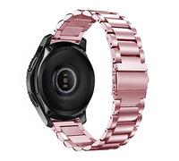 Run Ken Stainless Steel Straps Compatible With Garmin Forerunner 55 245 645M Smart Watch Band Metal Bracelet Belts Compatible With Approach S40 S12 S42 Correa(Style 1 Rose Pink,For Vivomove HR)