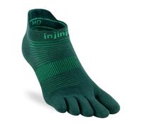 Injinji Unisex Run Lightweight No-Show Socks, Jade, 37|39|40, jade, 37
