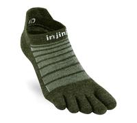 Run Lightweight No-Show Wool Unisex Running Toe Socks Forest
