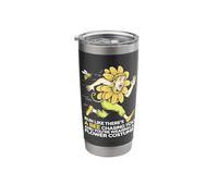 Run Like A Bee is Chasing You Funny Running Marathon Stainless Steel Insulated Tumbler