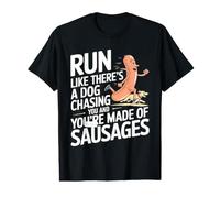 Run Like A Dog is Chasing You Funny Running Value Graphic T-Shirt