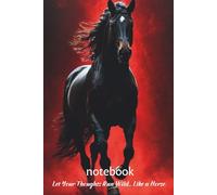 Run Like a Horse Achieve Your Dreams Notebook (240 Lined Pages / 120 sheets) 6''x 9'' (Xmas): Men, Women, Girls & Boys For School, College, Office & Journal