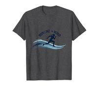Run Like The Wind Cross Country Runner Motivational T-Shirt, Men, Dark Heather Grey, XXL