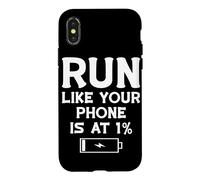 Run Like Your Phone 1% Running Marathon Runner Case for iPhone X/XS