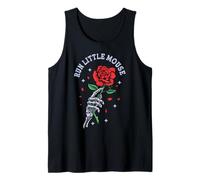 Run Little Mouse Skeleton Hand Rose Tank Top