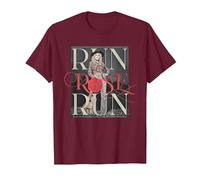 Run Rose Run Guitar Dolly Parton T-Shirt, Men, Burgundy, X-Large