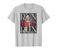 Run Rose Run Guitar Dolly Parton T-Shirt, Men, Silver Grey, Small