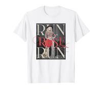 Run Rose Run Guitar Dolly Parton T-Shirt, Men, White, Large