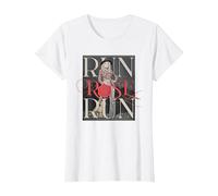 Run Rose Run Guitar Dolly Parton T-Shirt, Women, White, X-Large